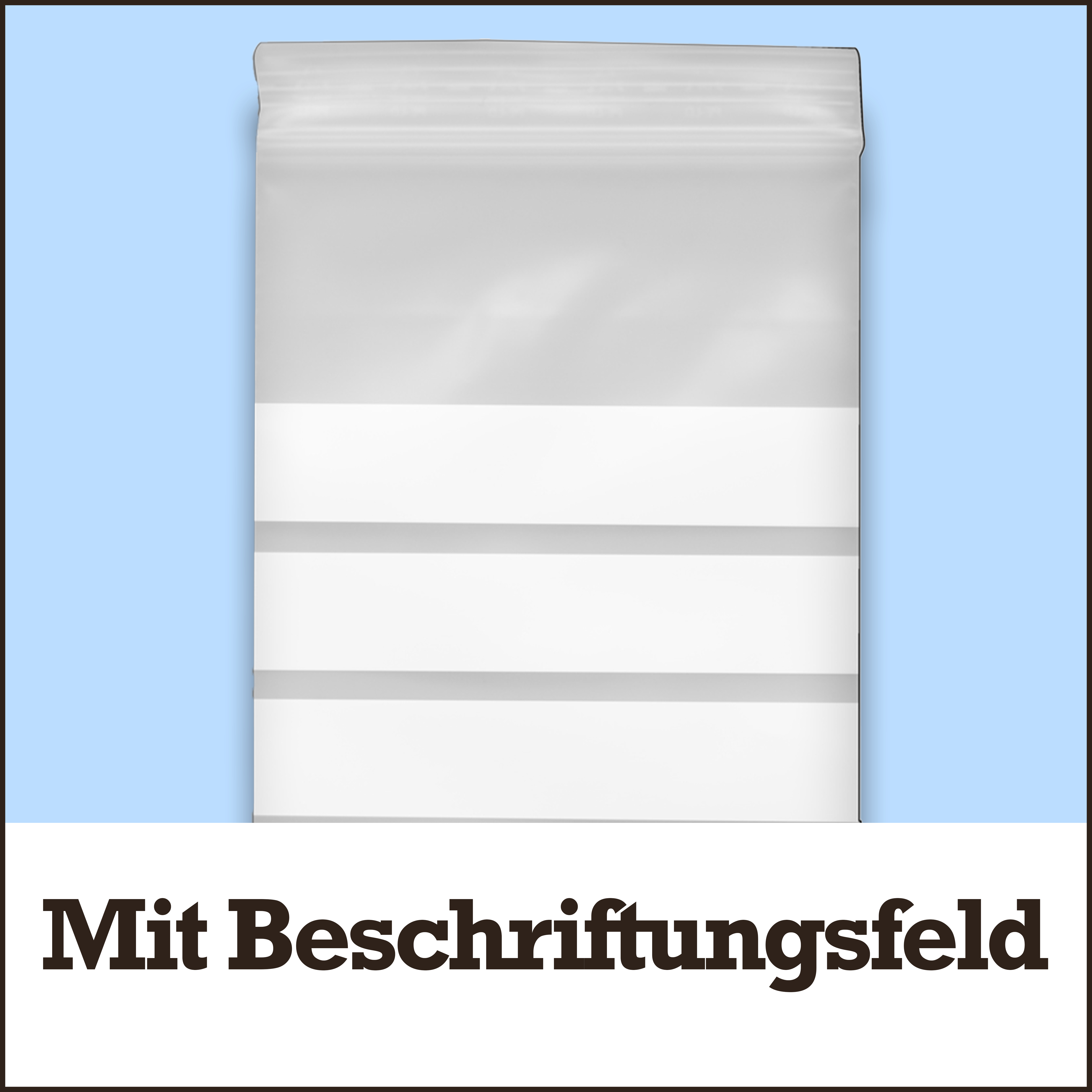 Mit Beschriftungsfeld