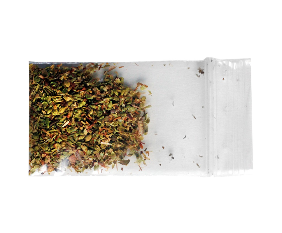 Druckverschlussbeutel gefüllt mit Oregano