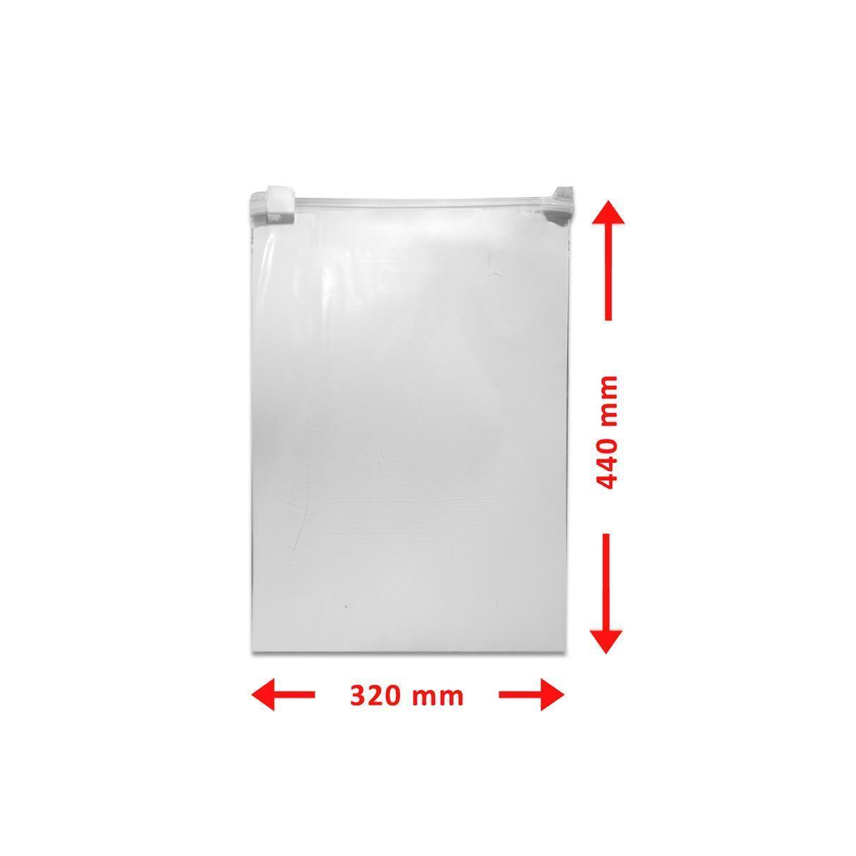 Gleitverschlussbeutel 320 x 440 mm 50 Stück transparent