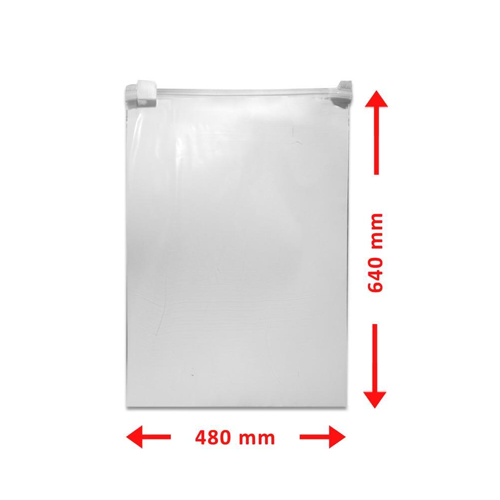 Gleitverschlussbeutel 480 x 640 mm 50 Stück transparent
