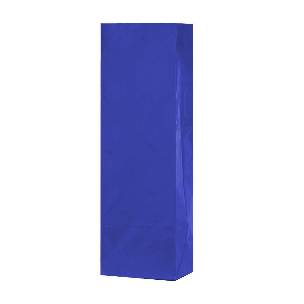 Blockbodenbeutel 3-lagig Blau 55 + 30 x 175 mm 100 Stück