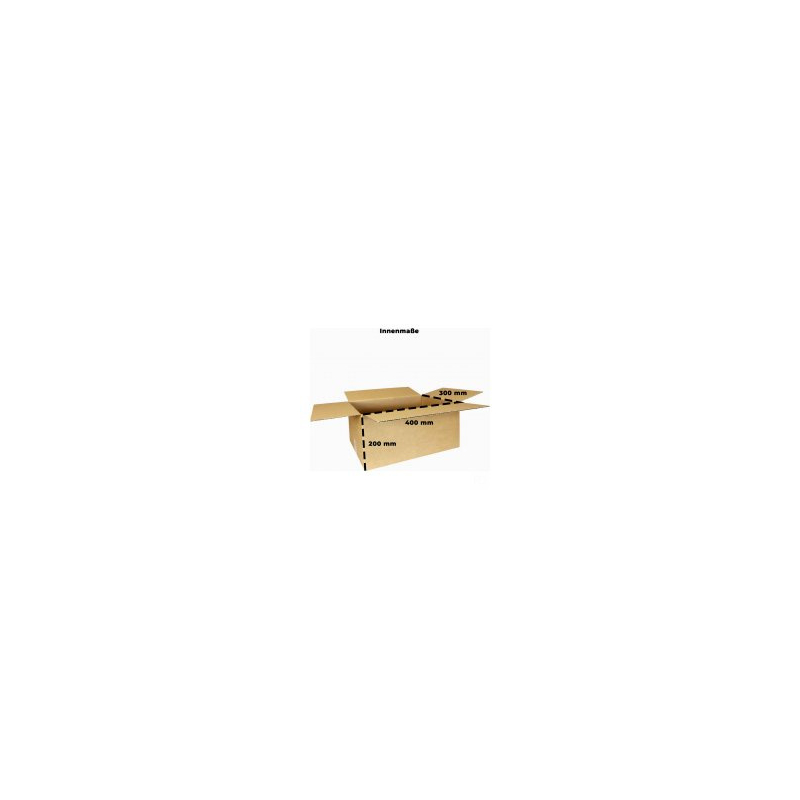 Faltkarton M 400 x 300 x 200mm 1-wellig Innenmaß Faltkarton 1-wellig