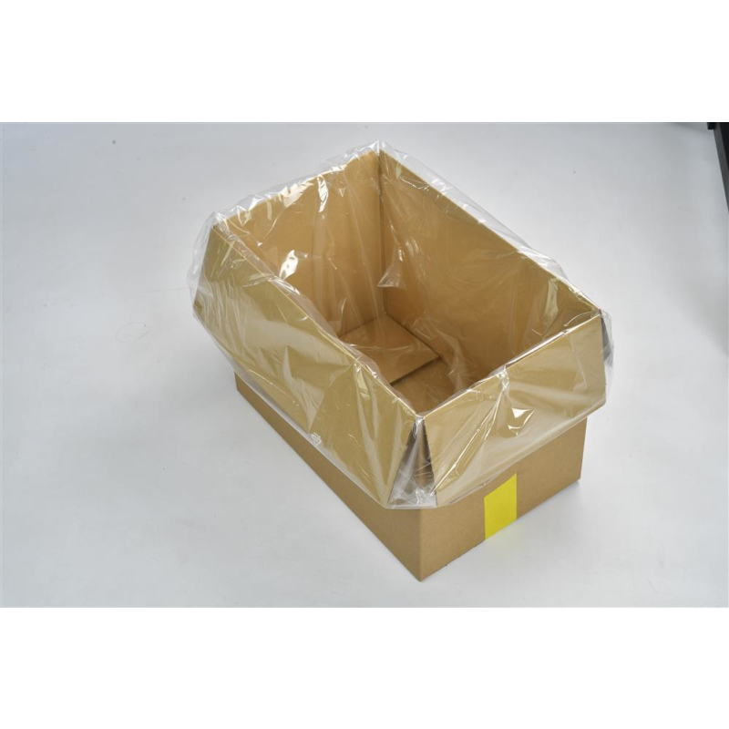 Seitenfaltensäcke 615+415x760mm T50 LDPE (35µ / 0,035mm) 420 Stück im Karton, passend für KLT-Behälter, transparent, unbedruckt