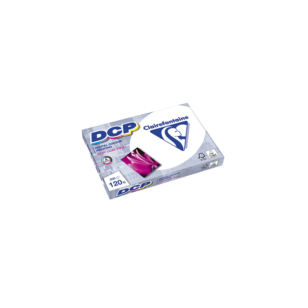DCP Farbdruckpapier für beste Druckqualität A4 weiß 120g 250 Blatt
