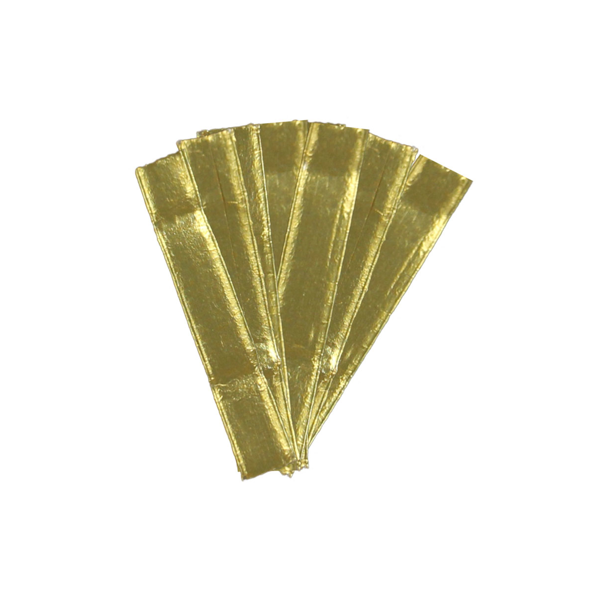 Papier Clips Streifen plano gold
 Rollenware 600 lfm x 8 mm 2-Draht 0,60 mm