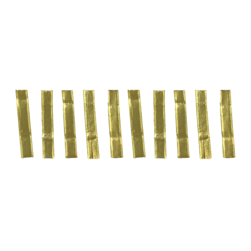 CLIP-Streifen plano | gold | Rollenware
600 lfm. x 8 mm / 2-Draht 0,60 mm