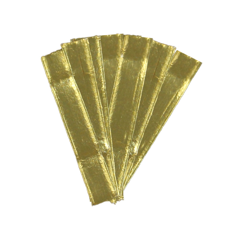 Papier Clips Streifen plano gold
 Rollenware 600 lfm x 8 mm 2-Draht 0,60 mm