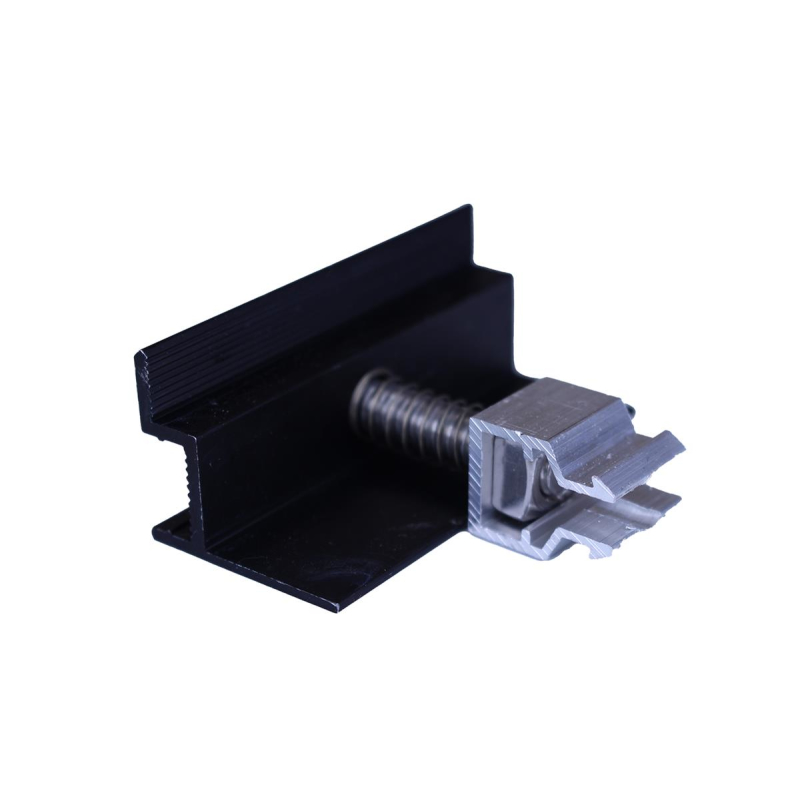 Modulklemme Klick aus Aluminium schwarz für 30-35mm Rahmenhöhe