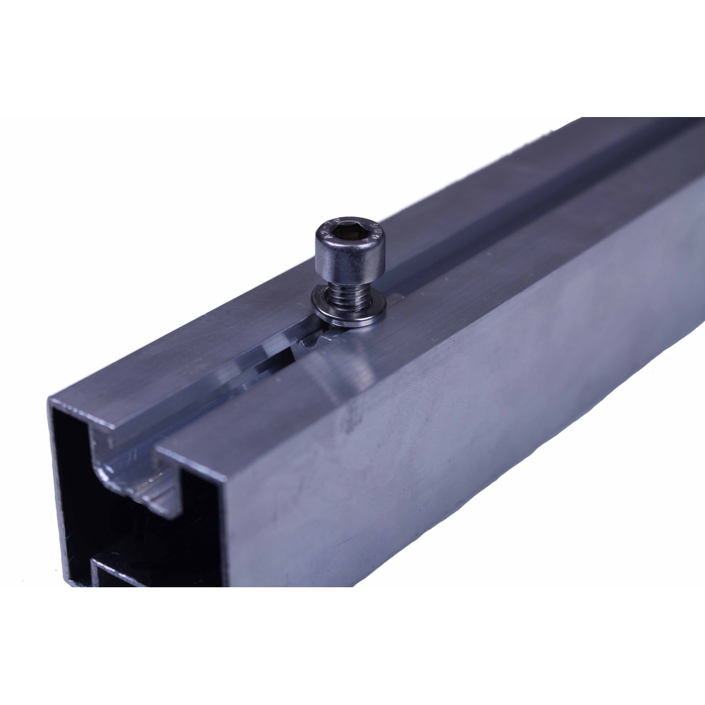 PV-Montageschiene 40x40mm 2,4m passend für 2 Module im Hochformat