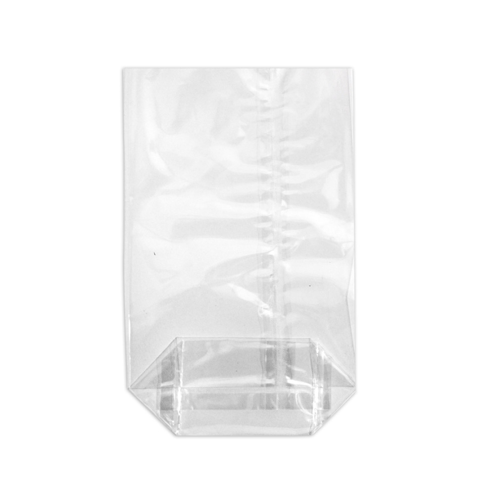 Kreuzbodenbeutel aus Zellglas(Cellophan) 30µ mit Siegelnaht 95 x 190 mm transparent 1000 Stück
