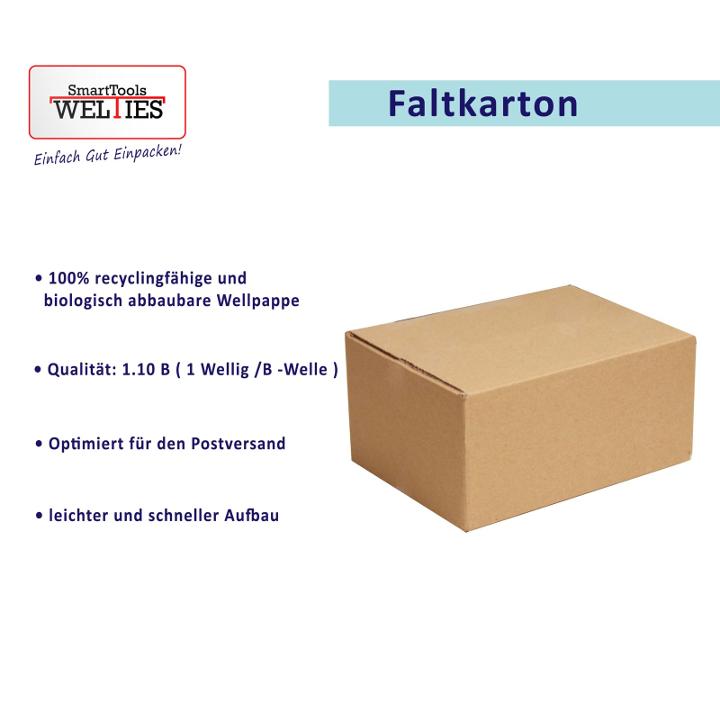Faltkarton 400x300x150 1.20B 1-wellig