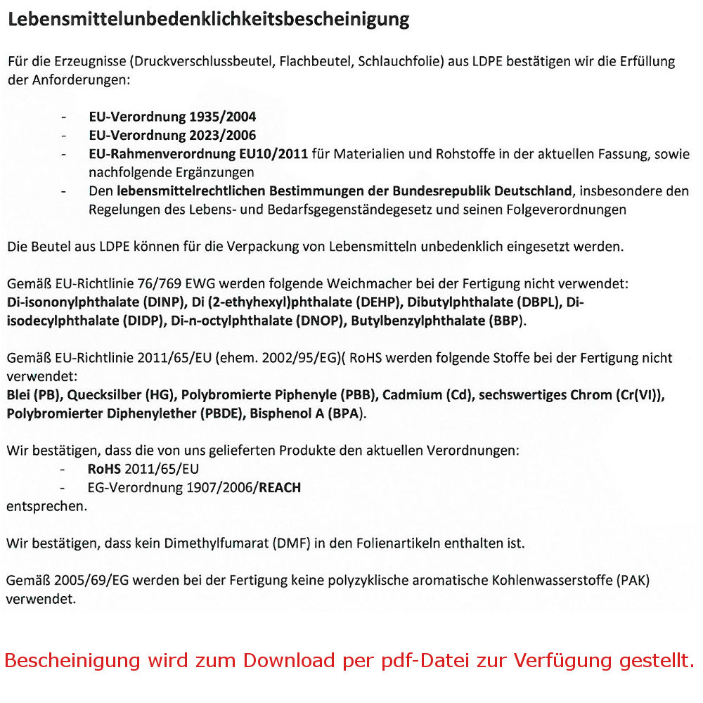Kreuzbodenbeutel aus Zellglas (Cellophan) 30µ mit Siegelnaht