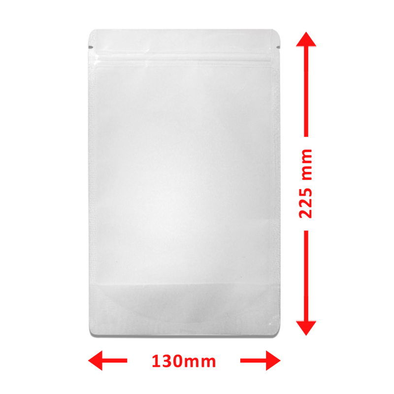 Standbodenbeutel transparent PET/PE 160 x 270 + 80 mm 100 Stück