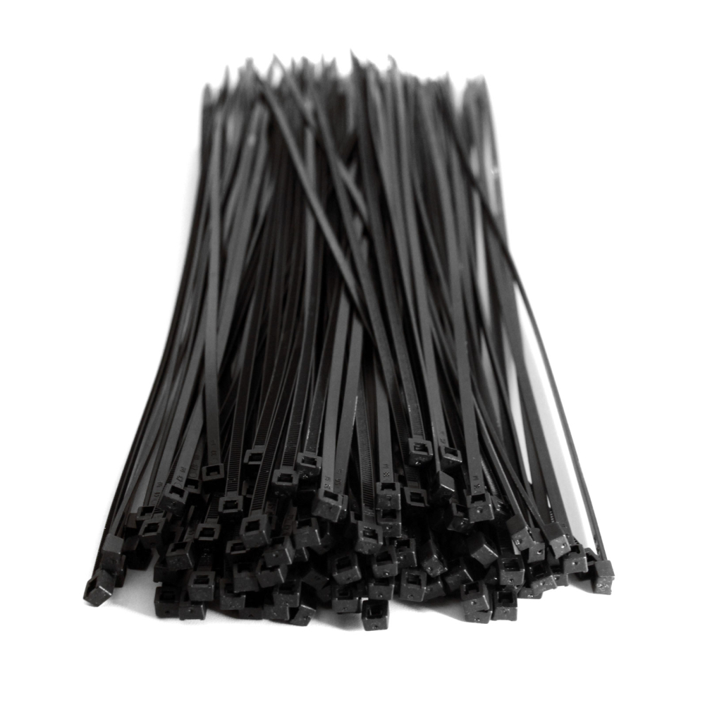 Kabelbinder schwarz 370 x 7,6mm; 100 Stück