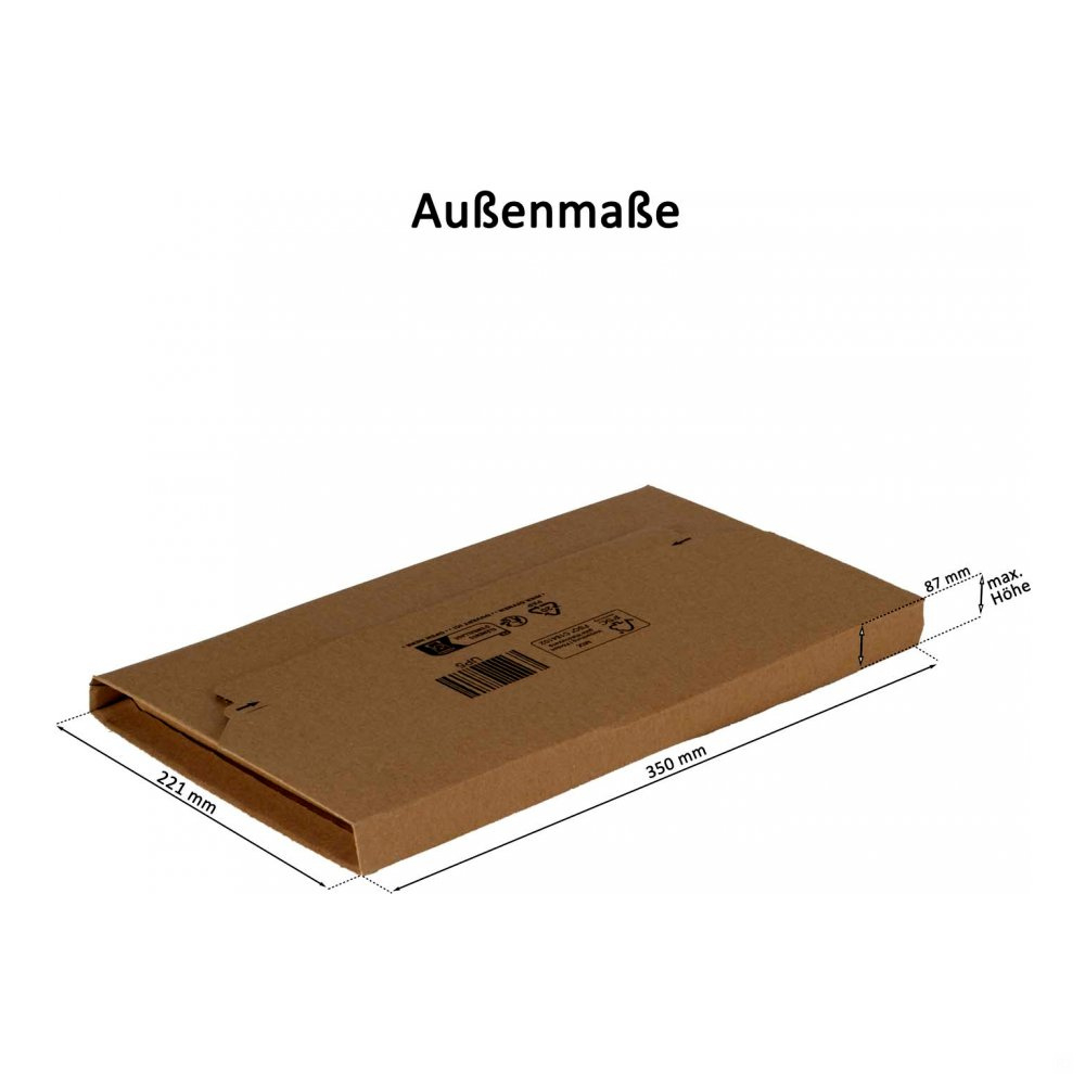 Wickelverpackung 302x215x75mm; 1 Stück