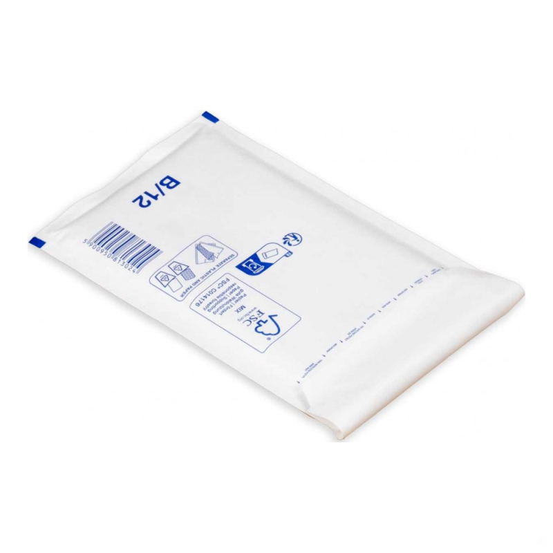 Luftpolster-Versandtasche B2 DIN A6+ C6 weiß (Innen: 120x215mm - Außen: 140x225mm ); 1 Stück