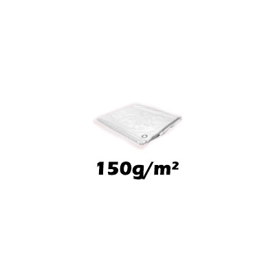 150g/m² Gewebeplane mit Metallösen – Wasserdichte Abdeckplane in Weiß & Grün, verschiedene Größen – Robuste Schutzplane & Tarp für Baustelle, Garten, Industrie & Langzeit-Holzabdeckung